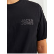 JACK & JONES tričko čierne s okrúhlym výstrihom JACK & JONES tričko čierne s okrúhlym výstrihom