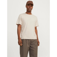JACK & JONES tričko béžové s okrúhlym výstrihom JACK & JONES tričko béžové s okrúhlym výstrihom