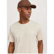 JACK & JONES tričko béžové s okrúhlym výstrihom JACK & JONES tričko béžové s okrúhlym výstrihom