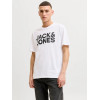 JACK & JONES logo tričko biele