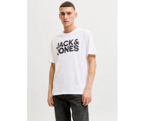 JACK & JONES logo tričko biele