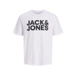JACK & JONES logo tričko biele
