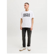 JACK & JONES logo tričko biele