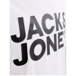 JACK & JONES logo tričko biele