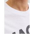JACK & JONES logo tričko biele
