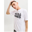 JACK & JONES logo tričko biele