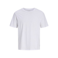 JACK & JONES pánske tričko biele s okrúhlym výstrihom JACK & JONES pánske tričko biele s okrúhlym výstrihom