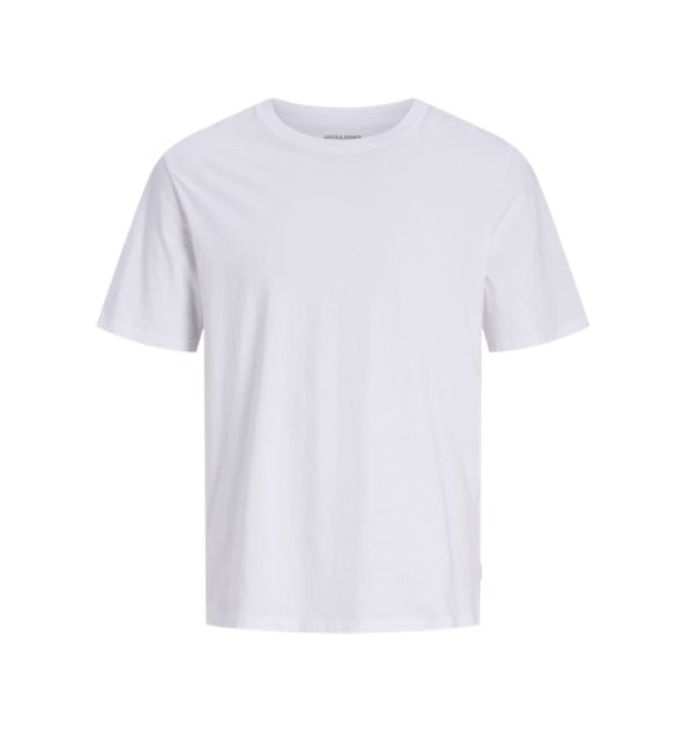 JACK & JONES pánske tričko biele s okrúhlym výstrihom JACK & JONES pánske tričko biele s okrúhlym výstrihom