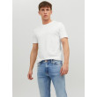 JACK & JONES pánske tričko biele s okrúhlym výstrihom JACK & JONES pánske tričko biele s okrúhlym výstrihom