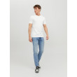 JACK & JONES pánske tričko biele s okrúhlym výstrihom JACK & JONES pánske tričko biele s okrúhlym výstrihom