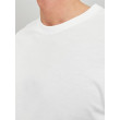 JACK & JONES pánske tričko biele s okrúhlym výstrihom JACK & JONES pánske tričko biele s okrúhlym výstrihom
