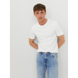 JACK & JONES pánske tričko biele s okrúhlym výstrihom JACK & JONES pánske tričko biele s okrúhlym výstrihom