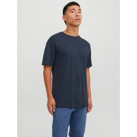 JACK & JONES pánske tričko modré s okrúhlym výstrihom JACK & JONES pánske tričko modré s okrúhlym výstrihom