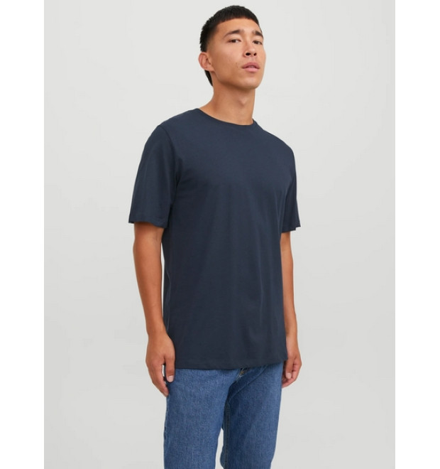 JACK & JONES pánske tričko modré s okrúhlym výstrihom JACK & JONES pánske tričko modré s okrúhlym výstrihom