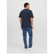 JACK & JONES pánske tričko modré s okrúhlym výstrihom JACK & JONES pánske tričko modré s okrúhlym výstrihom