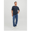 JACK & JONES pánske tričko modré s okrúhlym výstrihom JACK & JONES pánske tričko modré s okrúhlym výstrihom