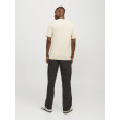 JACK & JONES pánske tričko béžové s okrúhlym výstrihom JACK & JONES pánske tričko béžové s okrúhlym výstrihom