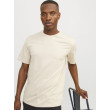 JACK & JONES pánske tričko béžové s okrúhlym výstrihom JACK & JONES pánske tričko béžové s okrúhlym výstrihom