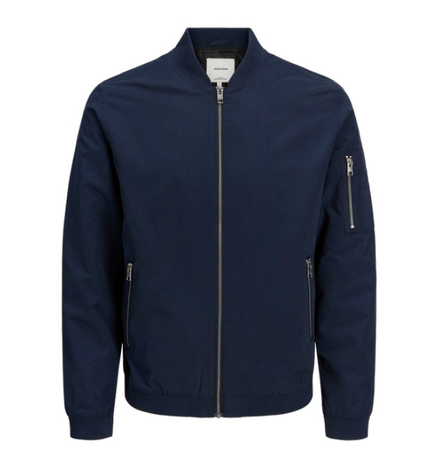 JACK & JONES pánska bunda Bomber modrá vodovzdorná JACK & JONES pánska bunda Bomber modrá vodovzdorná