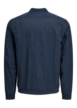 JACK & JONES pánska bunda Bomber modrá vodovzdorná