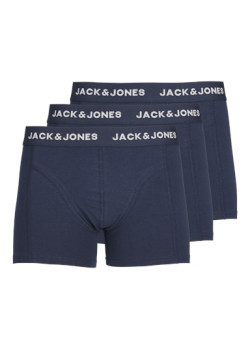 JACK & JONES boxerky modré 3-balenie