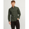 JACK & JONES pánska ležérna Slim Fit košeľa zelená JACK & JONES pánska ležérna Slim Fit košeľa zelená