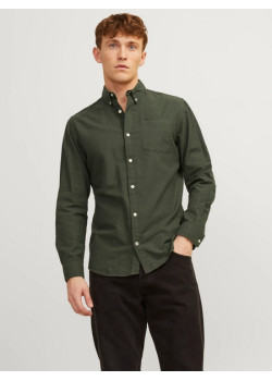 JACK & JONES pánska ležérna Slim Fit košeľa zelená