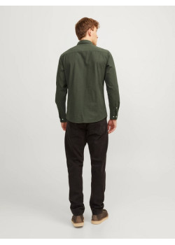 JACK & JONES pánska ležérna Slim Fit košeľa zelená