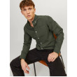 JACK & JONES pánska ležérna Slim Fit košeľa zelená JACK & JONES pánska ležérna Slim Fit košeľa zelená