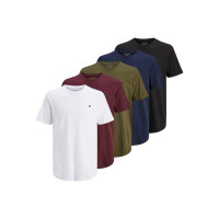 JACK & JONES basic tričko 5-balenie mix JACK & JONES basic tričko 5-balenie mix
