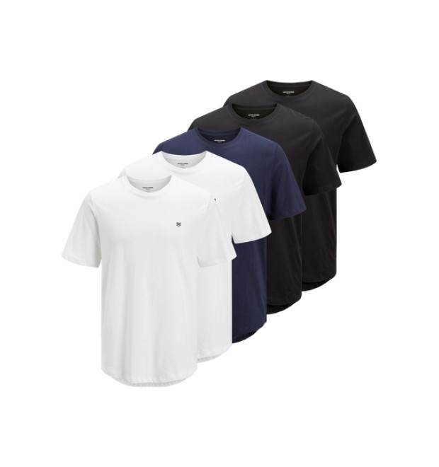 JACK & JONES basic tričká 5-balenie mix JACK & JONES basic tričká 5-balenie mix