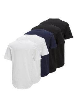 JACK & JONES basic tričká 5-balenie mix