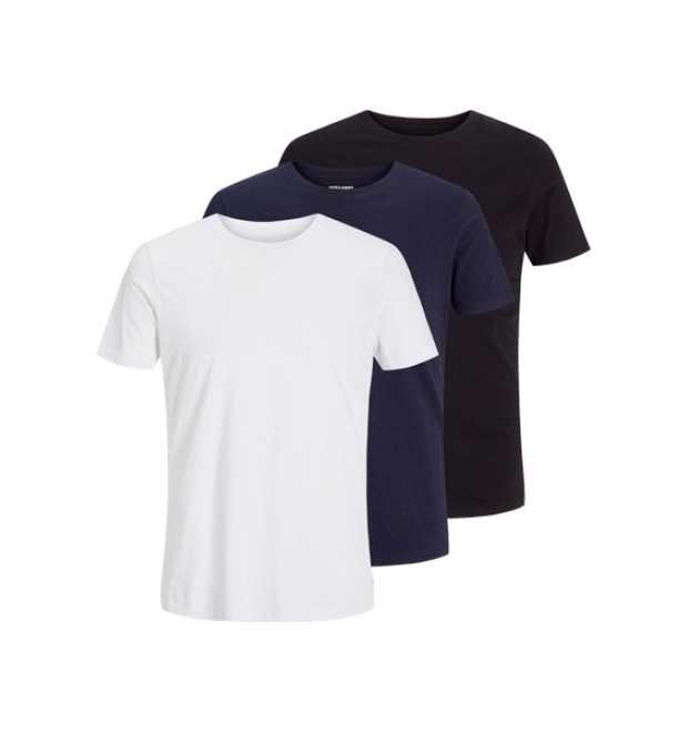 JACK & JONES basic tričko 3-balenie mix JACK & JONES basic tričko 3-balenie mix