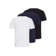 JACK & JONES basic tričko 3-balenie mix JACK & JONES basic tričko 3-balenie mix