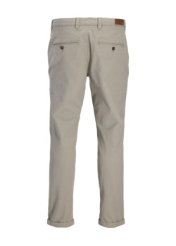 JACK & JONES pánske nohavice slim fit Chino Dobby béžové