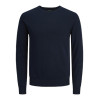 JACK & JONES sveter s okrúhlym výstrihom modrý JACK & JONES sveter s okrúhlym výstrihom modrý