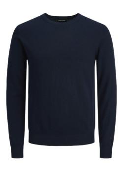 JACK & JONES sveter s okrúhlym výstrihom modrý