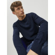 JACK & JONES sveter s okrúhlym výstrihom modrý JACK & JONES sveter s okrúhlym výstrihom modrý