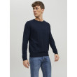 JACK & JONES sveter s okrúhlym výstrihom modrý JACK & JONES sveter s okrúhlym výstrihom modrý