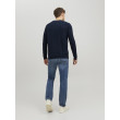 JACK & JONES sveter s okrúhlym výstrihom modrý JACK & JONES sveter s okrúhlym výstrihom modrý