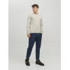 JACK & JONES sveter s okrúhlym výstrihom béžový JACK & JONES sveter s okrúhlym výstrihom béžový