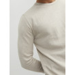 JACK & JONES sveter s okrúhlym výstrihom béžový JACK & JONES sveter s okrúhlym výstrihom béžový