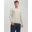 JACK & JONES sveter s okrúhlym výstrihom béžový JACK & JONES sveter s okrúhlym výstrihom béžový