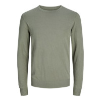 JACK & JONES sveter s okrúhlym výstrihom zelený JACK & JONES sveter s okrúhlym výstrihom zelený
