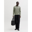JACK & JONES sveter s okrúhlym výstrihom zelený JACK & JONES sveter s okrúhlym výstrihom zelený
