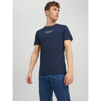 JACK & JONES pánske logo tričko modré