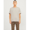 JACK & JONES pánske logo tričko béžové