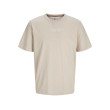 JACK & JONES pánske logo tričko béžové