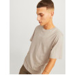JACK & JONES pánske logo tričko béžové