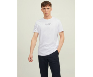 JACK & JONES pánske logo tričko  biele